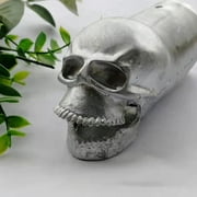 ICQOVD Clearance Skull Metal Exhaust Pipe Head Universal Motorcycle Exhaust Pipe Decoration